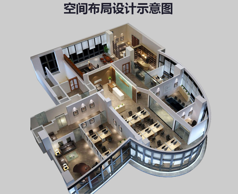 辦公室裝修設(shè)計圖，辦公室裝修效果圖