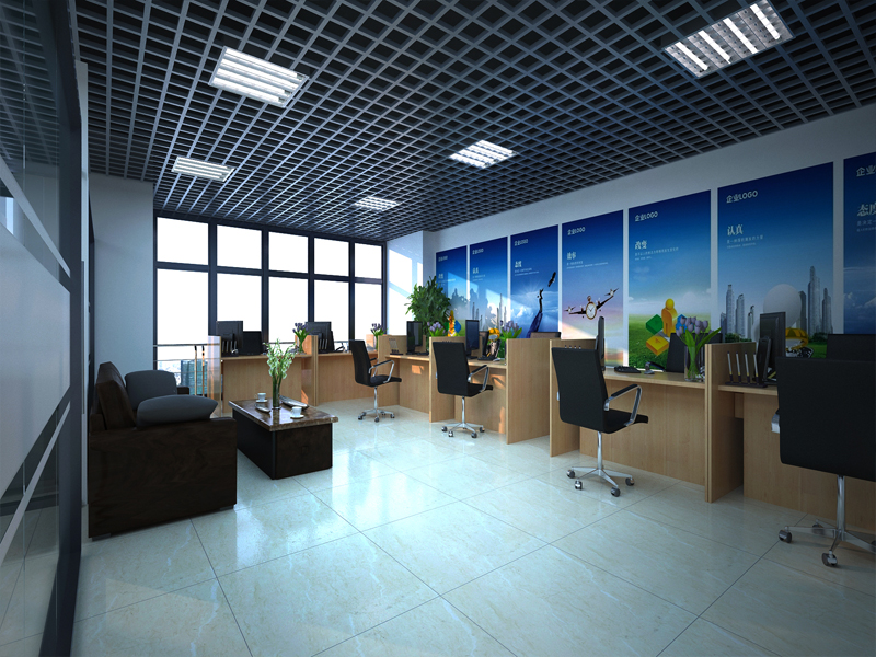 合肥蔚藍商務港廣發青蚨辦公裝修工程