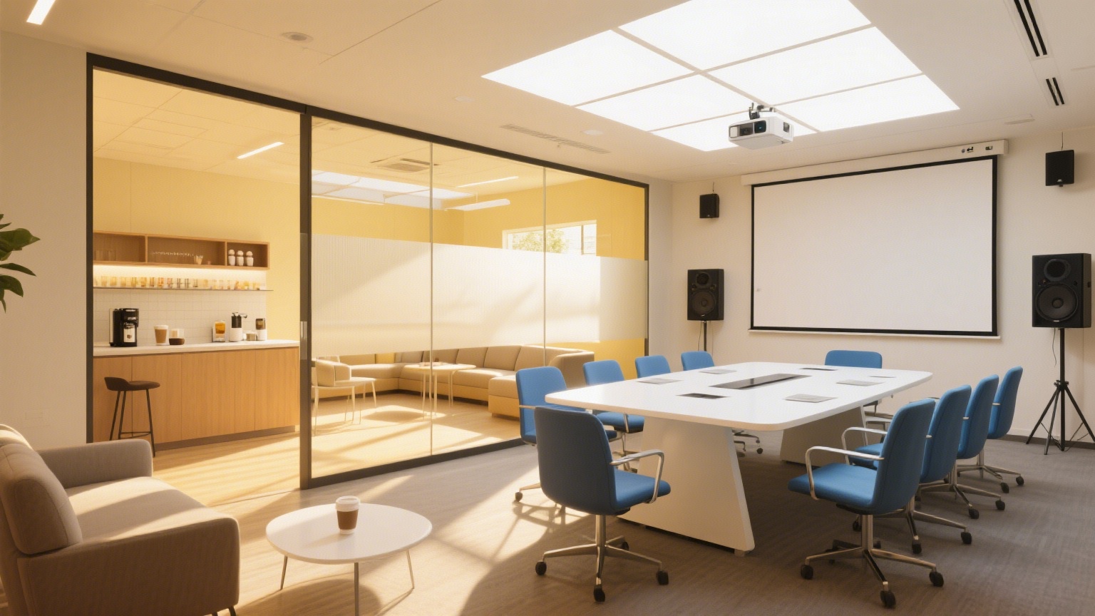 多功能空間:會(huì)議室與休閑區(qū)的完美融合
