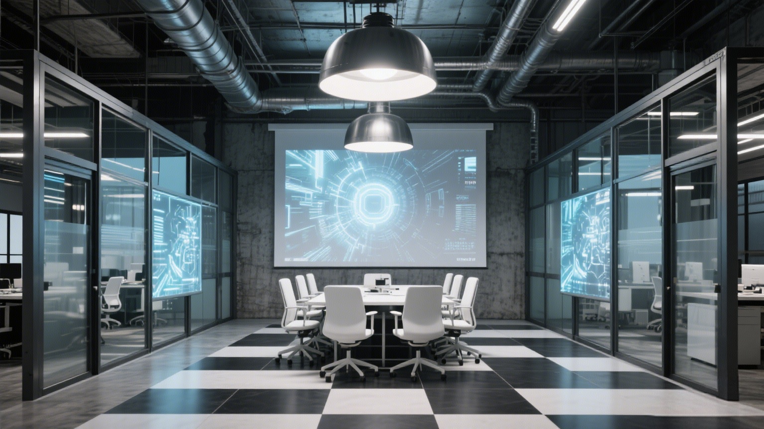 工業(yè)風(fēng)+科技感,打造年輕化辦公新體驗(yàn)