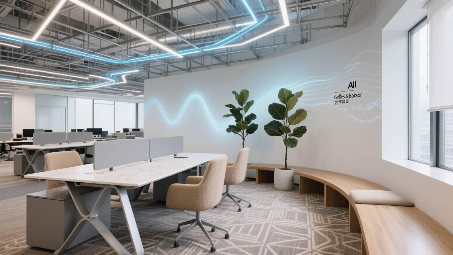 數(shù)字骨架下的溫度:AI 辦公室設(shè)計哲學